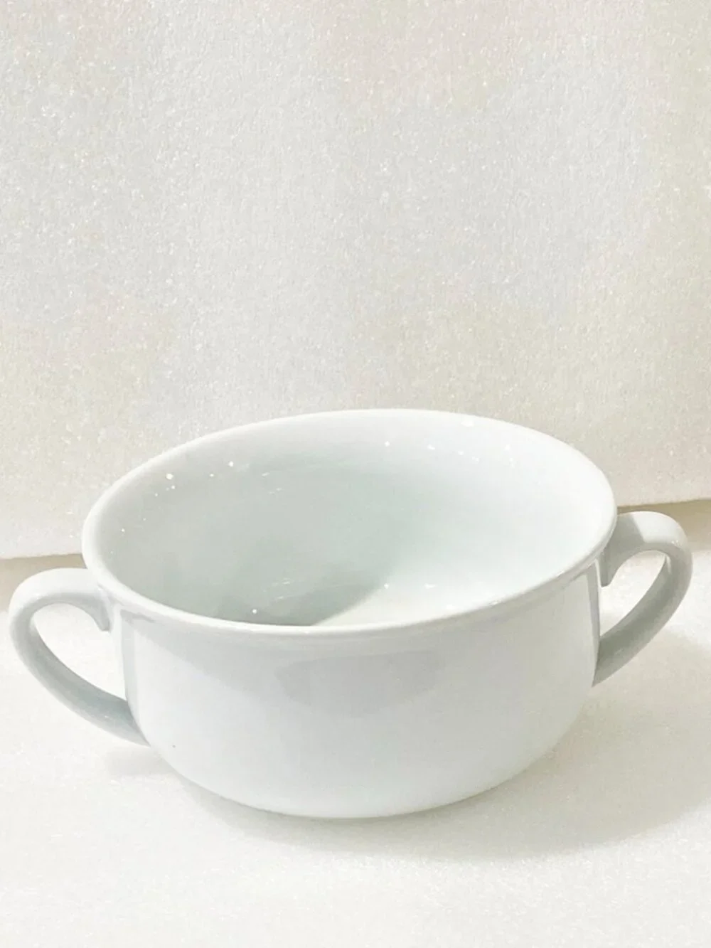 Williams-Sonoma Everyday Cream Soup Bowl White Two-Handled Bouillon Cup